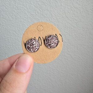 Willow May Bronze Druzy Stud Earrings